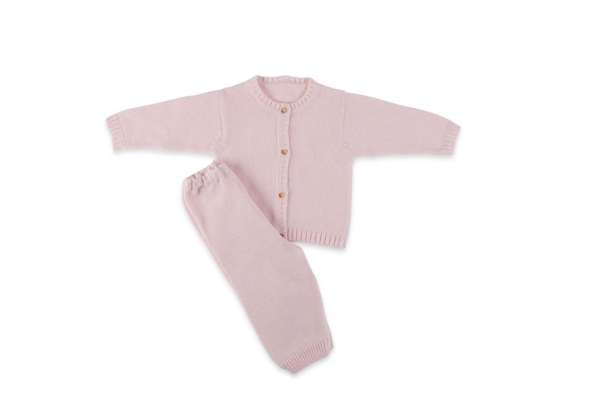 Conjunto Tejido Rosado